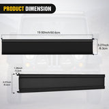 22 Inch Spot Flood Combo LED Light Bar Black Cover | Protective Durable Polycarbonate Lens, Waterproof Dustproof Scratch-Proof for Side-Mounted Bumper Off Road Driving Fog Lamp