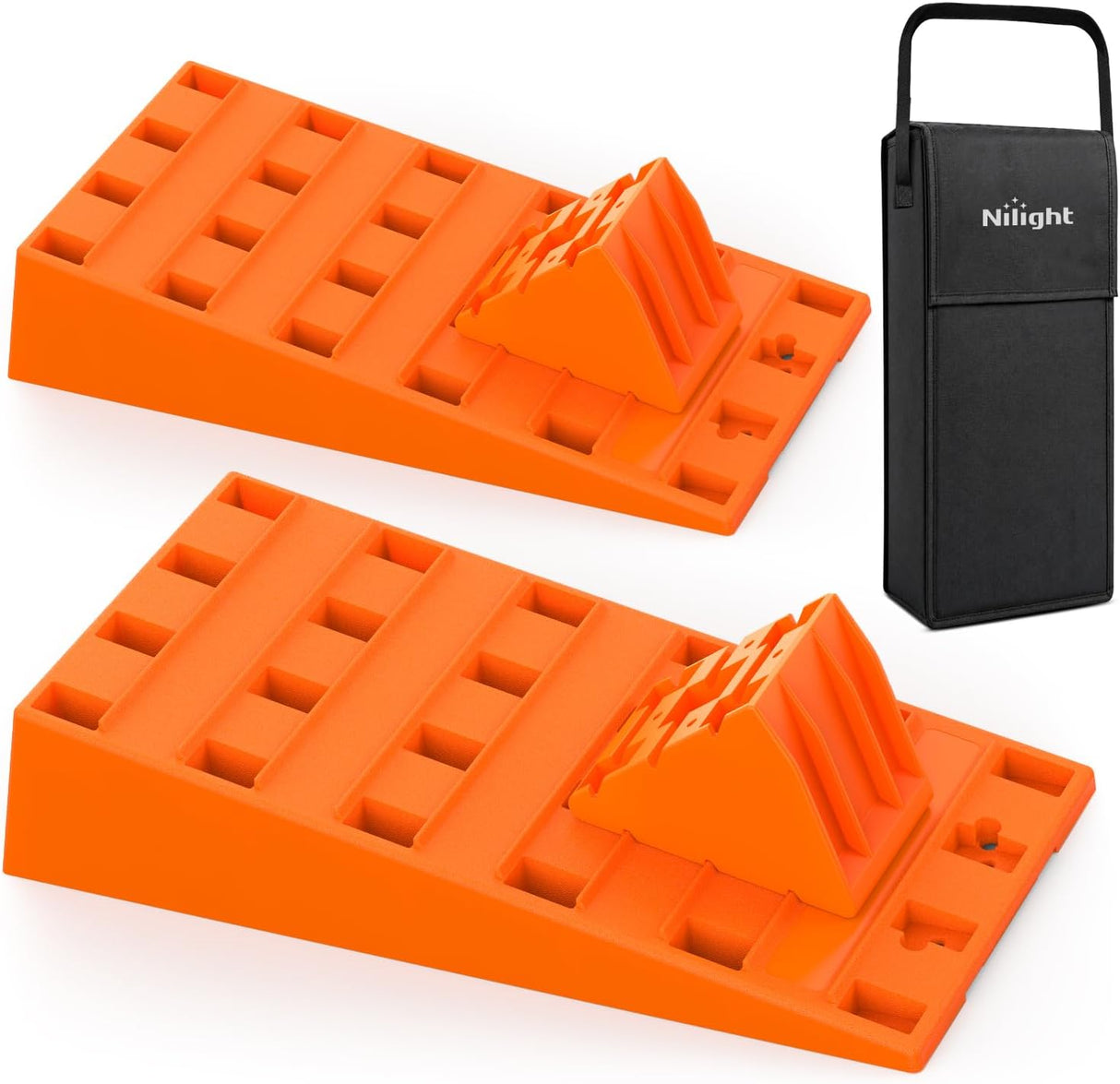 RV Leveling Ramps with Blocks, Heavy Duty Travel Trailer Levelers