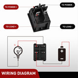 3PCS DPST Rocker Switches 12V 30A/110V 35A/125VAC 4 Pin 2 Position Switch ON Off Toggle Switch KCD4 for Car Automotive Truck Boat Marine Off-Road Vehicle