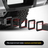 6 Pack-Multiple Size Combination 2.5Inch Hitch Receiver Silencer Pad Reduce Rattle and Noise Between Receivers and Tow Hitches Fits for 2.5Inch Trailer Hitch Receiver