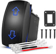 Arrows Motor Polarity Reverse Momentary Rocker Switch DPDT 20A 12V 24V 7PIN (ON) Off (ON) Toggle Wire Up Down Carling for Car Boat Truck Linear Actuator Trailer