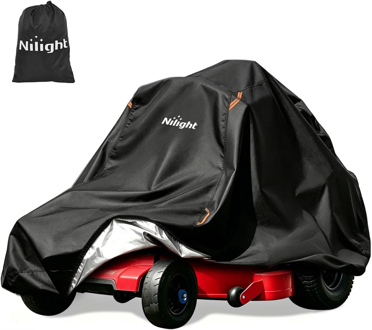 Zero Turn Mower Cover 92 Inch, Waterproof Lawn Mower Cover | Fits Mowers up to 92 InchL x 64 InchW x 55 InchH, 420D Heavy Duty Fabric, All-weather & UV Protection