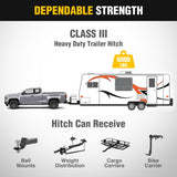 Class 3 Trailer Hitch 2 Inch Receiver Tow Hitch Compatible with Chevrolet Colorado/GMC Canyon 2015 2016 2017 2018 2019 2020 2021 2022 Black Powder Coated