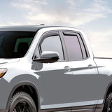 in Channel Rain Guards for Honda Ridgeline 2017 2018 2019 2020 2021 2022 2023 2024 2025 Original Window Deflectors, Vent Window Visors-4PCS