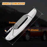 Exterior Front Right Passenger Car Door Handle Compatible with 2007 08 09 10 11 12 13 Chevy Silverado Suburban Tahoe GMC Sierra Yukon Cadillac Escalade Replaces #80545,25960526,15915150,Chrome