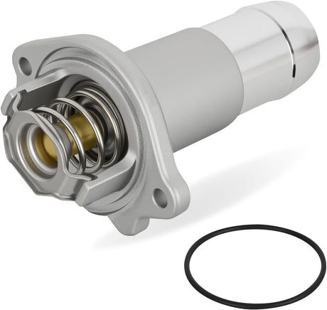 Aluminium Thermostat Housing Assembly Fit for Chevy Colorado GMC Canyon 04-12 Hummer H3T 06-10 Isuzu i-280 i-290 i-350 i-370 06-08 Engine Coolant Thermostat Housing for Car 15-11073 12622316