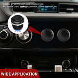19mm Momentary Push Button Switch 12V Waterproof Black Metal Round Starter Power Switches 2PCS 2 Pin Screw Terminal for Car Truck Horn Boat Marine RV Vehicle