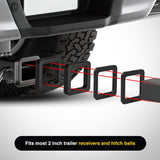6 Pack-Multiple Size Combination 2Inch Hitch Receiver Silencer Pad Reduce Rattle and Noise Between Receivers and Tow Hitches Fits for 2Inch Trailer Hitch Receiver
