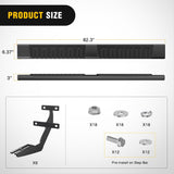 2015-2024 Ford F150 SuperCrew Cab Pickup 4 Door 2017-2024 Ford F250 F350 Super Duty Crew Cab 6 Inch Slip-Proof Aluminum Side Step Nerf Bars Nilight