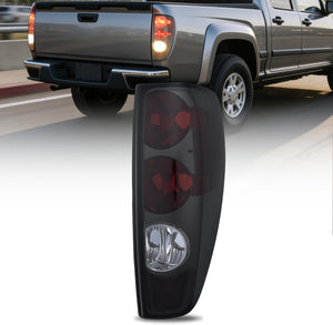 Taillight Assembly Compatible with 2004 2005 2006 2007 2008 2009 2010 2011 2012 Chevy Colorado GMC Canyon 2006-2008 Isuzu Tail Light Rear Lamp OE Style Passenger Side Smoke Red Lens