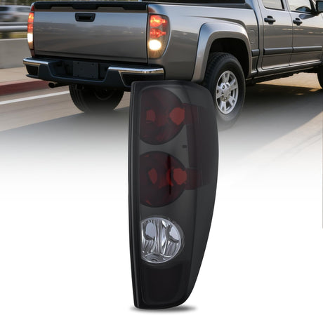 Taillight Assembly Compatible with 2004 2005 2006 2007 2008 2009 2010 2011 2012 Chevy Colorado GMC Canyon 2006-2008 Isuzu Tail Light Rear Lamp OE Style Passenger Side Smoke Red Lens