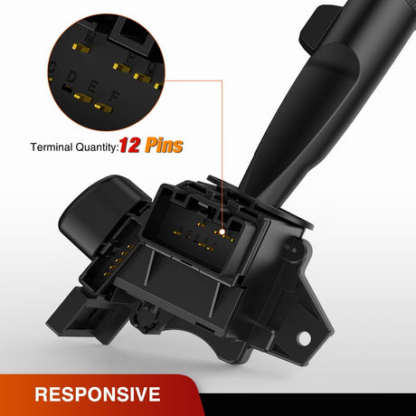 Turn Signal Switch Compatible with 2014 2015 2016 2017 2018 2019 Chevy Silverado 1500 2015-2019 Silverado 2500 3500 2014-2019 GMC Sierra 1500 2500 3500 Windshield Wiper Combination Switches