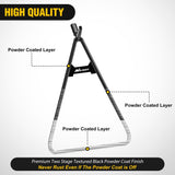 Dirt Bike Kickstand Holder, Universal Motorcycle Triangle Side Stand for 80-500cc Supermoto Motocross Enduro Pit Bike Black