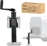 Trailer Jack 2000LBS Heavy Duty Swivel Bolt-On Trailer Jack 10 Inch Vertical Travel Alloy Steel Utility Trailers Tongue Jack Stand for RV Boat Horse Trailers Camper Utility Yacht Matt Black