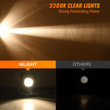 Fog Light Assembly Fog Lights Assembly Compatible with 2016 2017 2018 Toyota RAV4 Fog Lamp Bumper Light Replacement Clean Lens Passenger and Driver Side with 12V H11 552 Halogen Bulbs