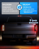 Taillight Assembly Compatible with 2009 2010 2011 2012 2013 2014 Ford F150 Incandescent Type Styleside Upgrade LED Tube tail lights; Rear Brake Lamps