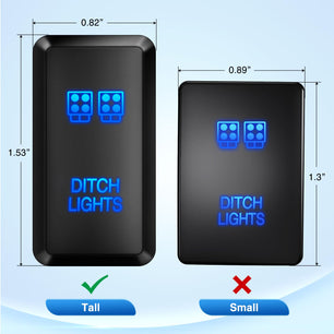 Toyota Ditch Lights Push Button ON/Off Switch Nilight