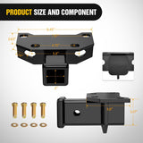 2 Inch Rear Trailer Hitch Receiver Kit for 2010 2011 2012 2013 2014 2015 2016 2017 2018 2019 2020 2021 2022 2023 2024 Lexus GX460 with Rubber Stopper and Adjustment Plate