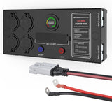 Mini Power Box 12V 24V DC Compact Design Distribution Box Plug & Play Multi Ports -2 Anderson, 3 USB, 3 USB-C, 4 Cig Sockets Perfect for Outdoors Camping Fishing RV 4Wd Caravans Emergency