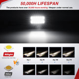 LED Light Pods 2PCS 4.5 Inch 39W Upgraded Spot Flood Combo Beam Driving Fog Work Backup Bumper Roof Lighting for Offroad Pickup Truck ATV UTV SUV 4x4 Van Camper Boat
