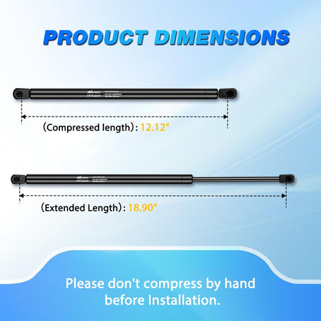Rear Hatch Struts 6261 for Kia Sorento 2011-2014, Tailgate Lift Supports Rear Door Shocks 19 Inch, 2PCS Set Rod