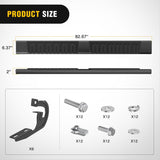 Running Boards for 2009-2014 Ford F-150 Super Crew Cab 4 Full Size Doors 6 Inch Side Step Nerf Bars Black
