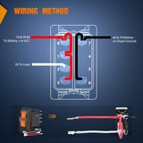 UTV High Low Beam Headlight Rocker Switch On Off 6 PIN Toggle Switches with Orange Backlit Light 12V 24V with Jumper Wires Set for Can-Am Commander Maverick MAX 1000 STD XRS
