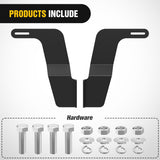 Hidden Bumper Mounting Bracket for 2016-2023 Toyota Tacoma | Designed for 32 Inch Single Double Row LED Light Bar,Heavy-Duty Steel,Front Lower Hidden Bumper Brackets