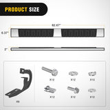 Running Boards for 2004 2005 2006 2007 2008 2009 2010 2011 2012 2013 2014 Ford F-150 Crew Cab 4 Full Size Doors 6 Inch Stainless Steel Bolt-on Side Step Nerf Bars Silver