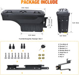 Truck Bed Tool Box Passenger Side Truck Tool Box Fit for Chevrolet Silverado 1500 GMC Sierra 1500 2019 2020 ABS Swing Case Truck Bed Storage Box with Lockable Lid Waterproof Wheel Well Toolbox
