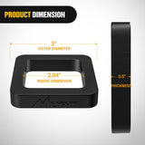 2Inch Hitch Receiver Silencer Pad 4 Pack Reduce Rattle and Noise Between Receivers and Tow Hitches Fits for 2Inch Trailer Hitch Receiver