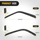 Fender Flares Extensions Set Compatible with 2020 2021 2022 2023 2024 2025 2026 Gladiator JT Mojave & Rubicon (Only for High Wheel Arches) Off-Road Widened Front Rear Flat 4 PCS