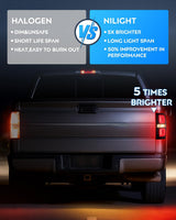 Taillight Assembly Compatible with 2009 2010 2011 2012 2013 2014 Ford F150 Incandescent Type Styleside Upgrade LED Tube tail lights; Rear Brake Lamps Smoked Lens