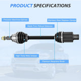 CV Axle Shaft Assembly Compatible with 2012 2013 2014 2015 2016 2017 2018 Ram 1500 2019-2020 Ram 1500 Classic Half-Shaft Assemblies Replacement Front Wheel Driver or Passenger Side
