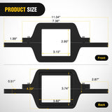 2.5 inch Towing Hitch Mount Bracket for Truck Trailer RV SUV Pick Up fit Dual LED Work Light Reverse Rear Back Up Off Road Lights(Towing Hitch Mount Bracket) Without Light