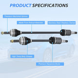 CV Axle Shaft Assembly | Compatible with 2009-2018 Toyota Corolla L4 1.8L 2003-2013 Toyota Matrix 2003-2010 Pontiac Vibe Front Half-Shaft Replacement