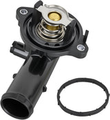 Thermostat Housing Assembly Compatible with Dodge Durango Jeep Grand Cherokee 2011-2015 Wrangler 2012-2017 JK 2018 Engine Coolant Thermostat Housing for Car 902-852 5184655AD 5184651AF AG AH