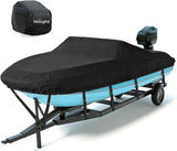 800D Heavy Duty Boat Cover 20ft-22ft, Waterproof Trailerable Cover | Fits 20ft-22ft boats with beam width up to 102in (Narrow Jon Boats & Fishing Boats), Marine Grade All-Weather Shield