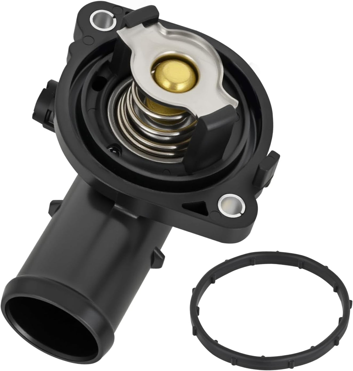 Thermostat Housing Assembly Fit for 2011-2014 Dodge Avenger 2014-2021 Jeep Cherokee Chrysler Town & Country VW Routan Ram Engine Coolant Thermostat Housing for Car 902-3036 5184570AG AH AI AJ