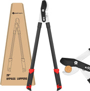 29 Inch Loppers for Tree Trimming Heavy Duty Bypass Loppers Powerful Gear Action Sharp Steel Blade Tree Trimmer up to 1.5 Inch Dia Cut Capacity Non-slip Handle Branch Cutter for Garden Maintenance