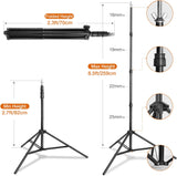 8.5x10ft Green Screen Backdrop Kit with Stand Photography Greenscreen Background Support System with 6x9ft Muslin Chromakey Backdrop and Clamp for Photo Video Studio Portrait Product Shooting