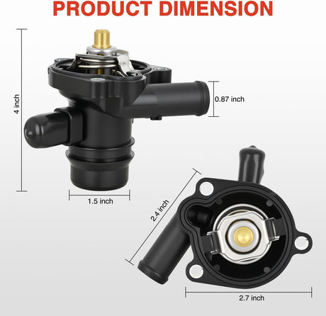 Thermostat Housing Assembly Compatible with Chevy Cruze 2011-2016 Sonic 2012-2020 Trax 2013-2021 Buick Encore 2013-2020 Engine Coolant Thermostat Housing for Car 902-808 25200455 55565336