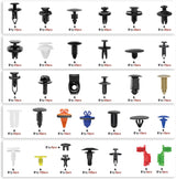 975Pcs Car Push Retainer Clips Auto Fasteners Kit Included 33 Sizes Nylon Bumper Fender Rivets Door Trim Panel Clips with 5 Fasteners Remover 10 Cable Ties for Toyota GM Ford Honda Chevy Audi