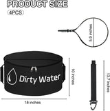 RV Hose Storage Bag 4 Pack Waterproof with Dual Zipper Closure, Handle & Straps RV Sewer Hose Storage and Organization for Sewer, Fresh Water Hoses Electrical Cords Camper Tools Accessories