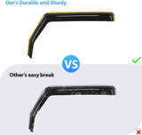 2014-2018 Chevy Silverado/GMC Sierra 1500 Crew Cab 2015-2019 Silverado/Sierra 2500HD-3500HD Crew Cab Rain Guards Acrylic 4Pcs Nilight