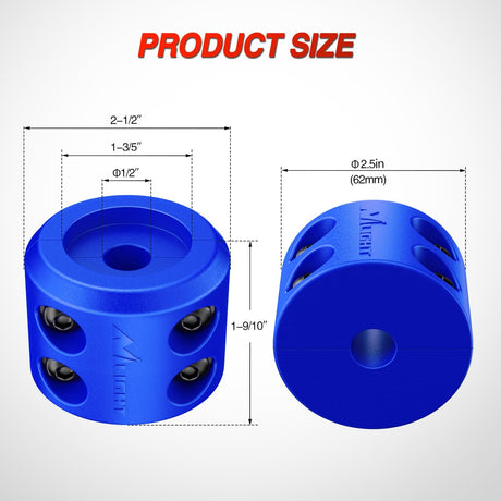 Winch Stopper for ATV UTV Truck SUV Winch Cable Hook Rubber Stopper Protect Towing Hook Synthetic Rope Winch Accessories Rope Line Saver with Stainless Steel Screws and Nuts Allen Wrenc, Blue