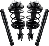 Front and Rear Struts Shocks Complete Assembly Kit Fit for Honda Pilot 2003-2008 Acura MDX 2001 2002, Pair Front Struts Coil Spring & 2 Rear Shock Absorber Replace OE#171451 171452 37246, 4PCS