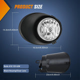 Fog Light Assembly Compatible with 2007 2008 2009 2010 2011 2012 2013 Toyota Tundra 2008-2011 Toyota Sequoia w/Metal Bumper Model Clear Lens Driver and Passenger Side