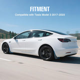 Mud Flaps for Tesla Model 3 2017 2018 2019 2020 2021 2022 2023, No Drilling Precision Fit Exterior Accessories Heavy-Duty Splash Guards Protection, Front & Rear Set