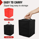 RV Leveling Blocks 10 Pack Interlocking Design Stabilizer Block Customizable Height with Carrying Bag for Rv Camper Travel Trailer